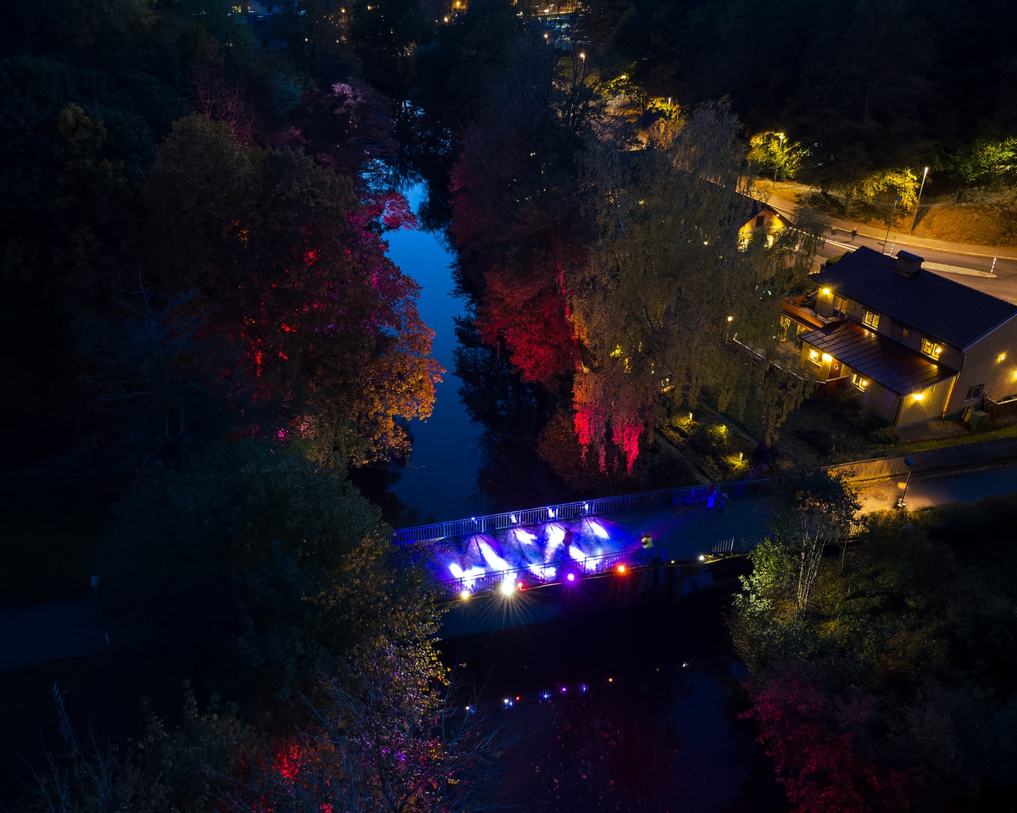 Lights in Alingsås 2022 #5 - Bridge photo