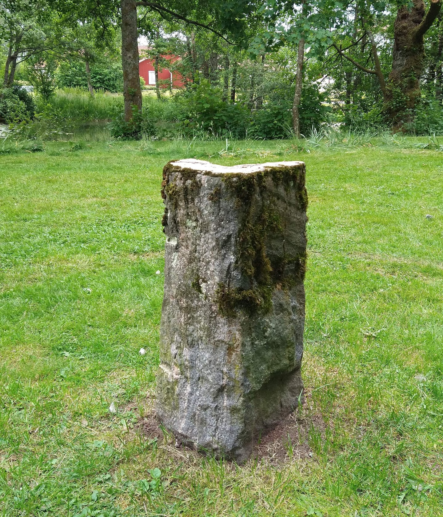 En sten.